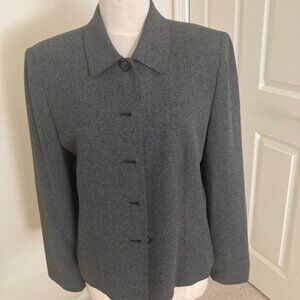 JOSEPHINE CHAUS Women's  Dark Gray Blazer Size 10, 5 button front closure